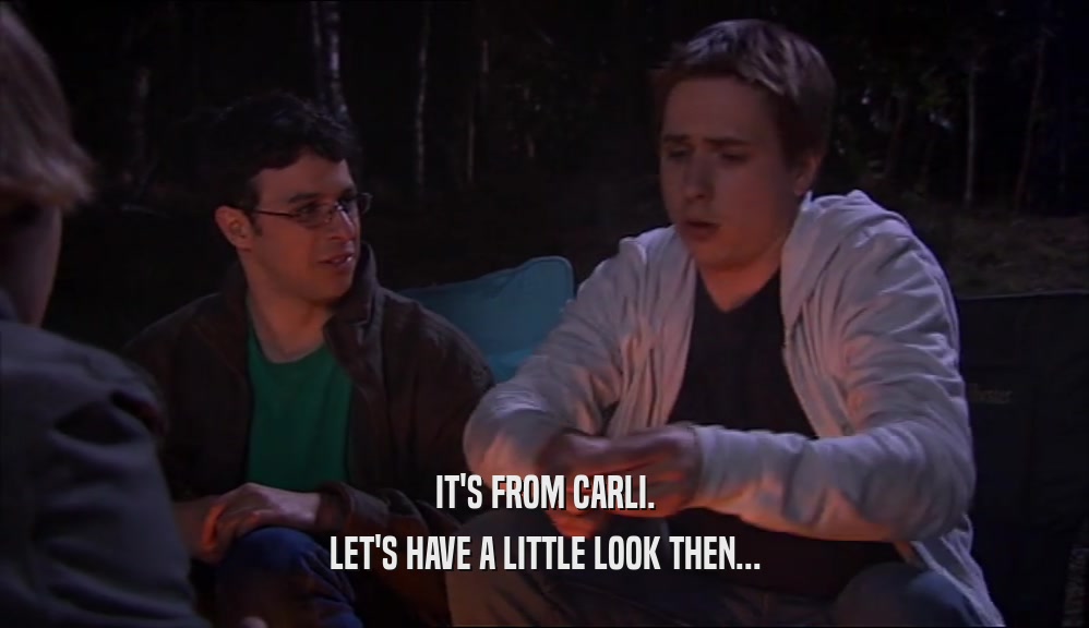 IT'S FROM CARLI. LET'S HAVE A LITTLE LOOK THEN... 