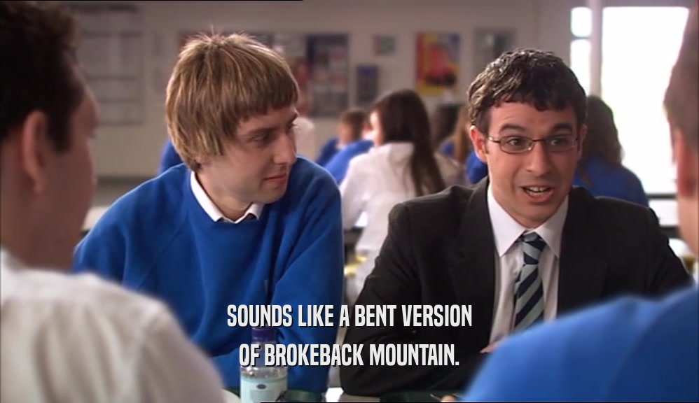 SOUNDS LIKE A BENT VERSION OF BROKEBACK MOUNTAIN. 
