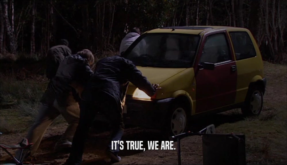 IT'S TRUE, WE ARE.  