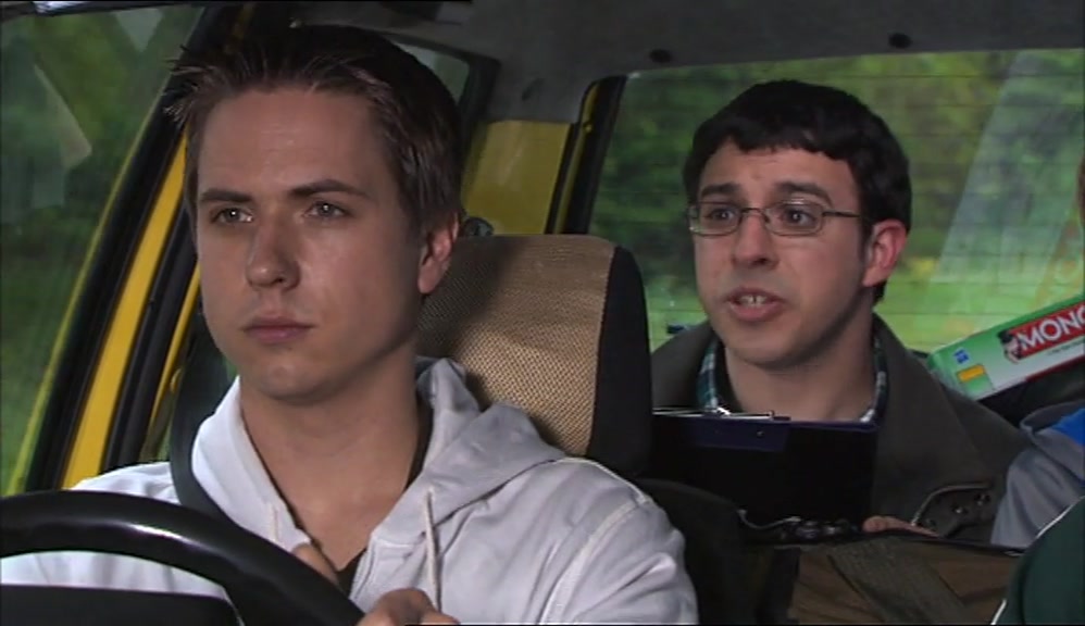 RIGHT, ITEM ONE, GET YOUR SHIT OFF MY SIDE OF THE CAR. 