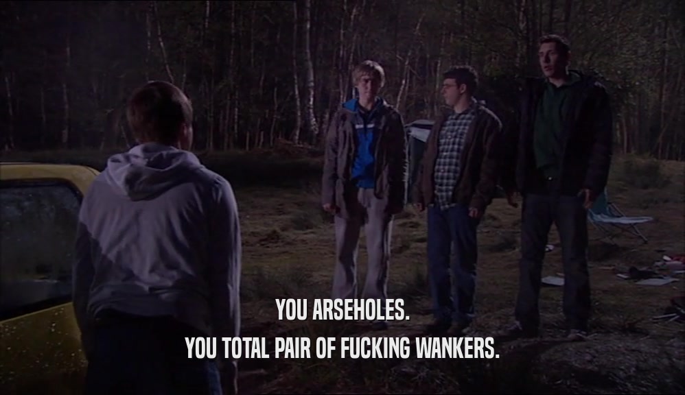 YOU ARSEHOLES. YOU TOTAL PAIR OF FUCKING WANKERS. 