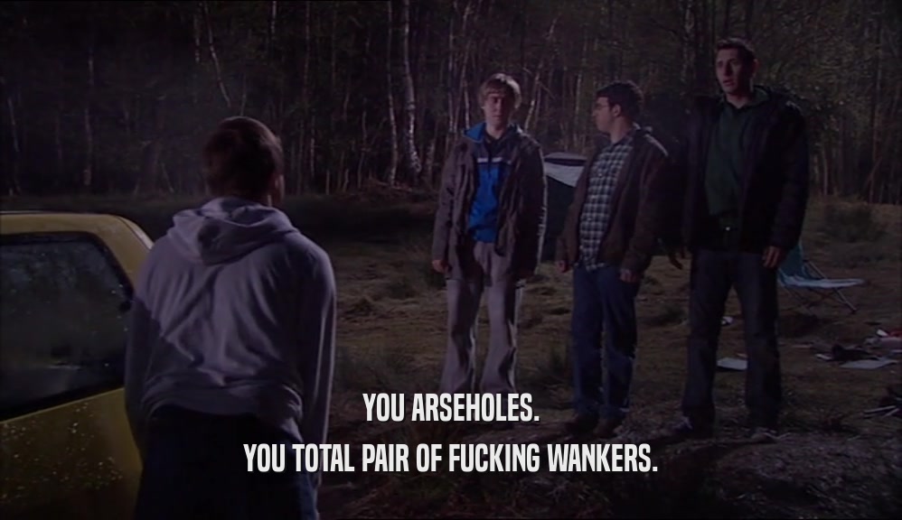 YOU ARSEHOLES. YOU TOTAL PAIR OF FUCKING WANKERS. 