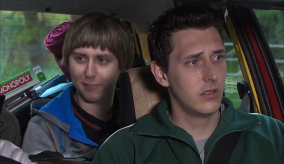 - WHY HAVE YOU BROUGHT A LOAD OF JOHNNIES? - IN CASE I GET LUCKY. 