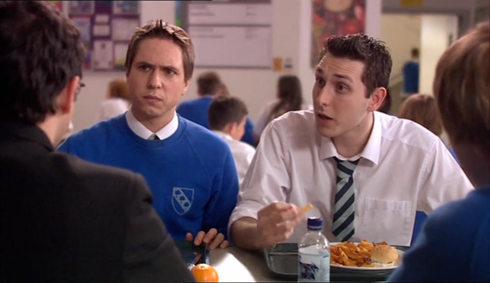 WHAT, LIKE GIVE HIM A MAKEOVER, SORT HIS HAIR OUT AND THAT? 