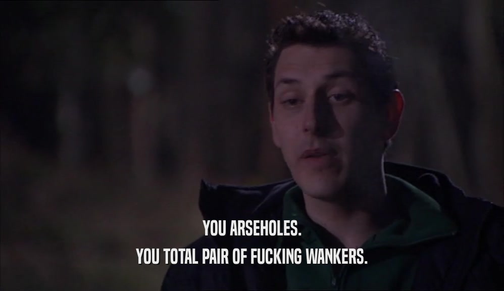 YOU ARSEHOLES. YOU TOTAL PAIR OF FUCKING WANKERS. 
