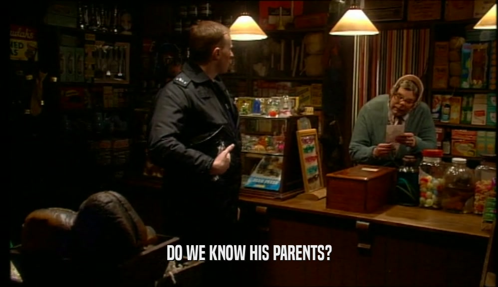 DO WE KNOW HIS PARENTS?  