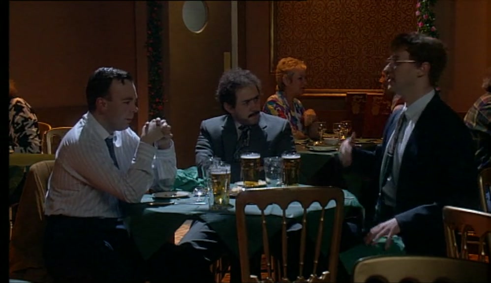 THE CHIEF ASKS THE SCOTSMAN DEATH OR MAU MAU, AND HE SAYS MAU MAU. 