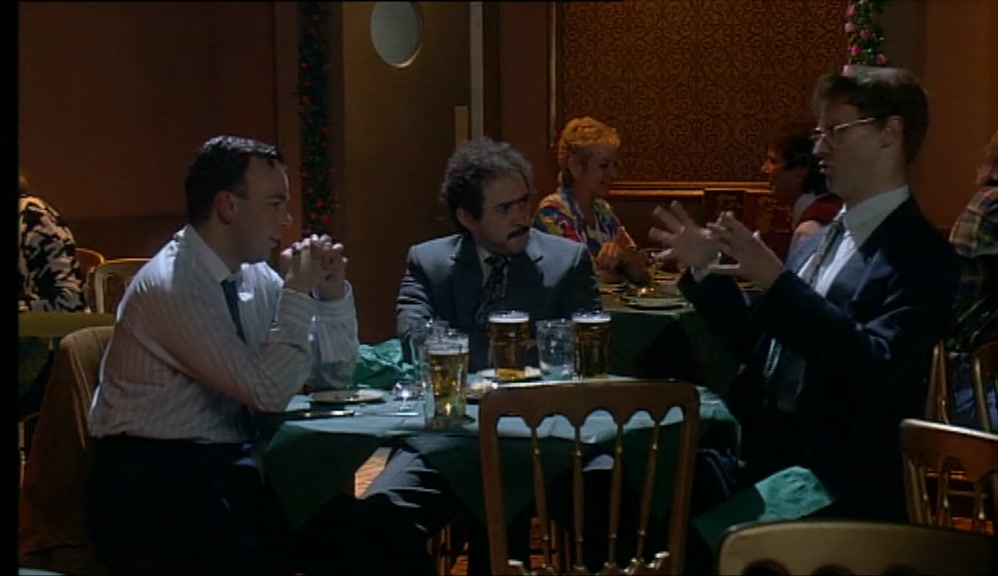 THE CHIEF ASKS THE SCOTSMAN DEATH OR MAU MAU, AND HE SAYS MAU MAU. 