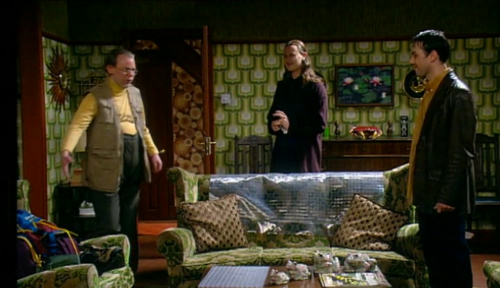 AH, BENJAMIN! IT'S JUST THAT IN THIS HOUSE WE LEAVE OUR SHOES IN THE PORCH. 