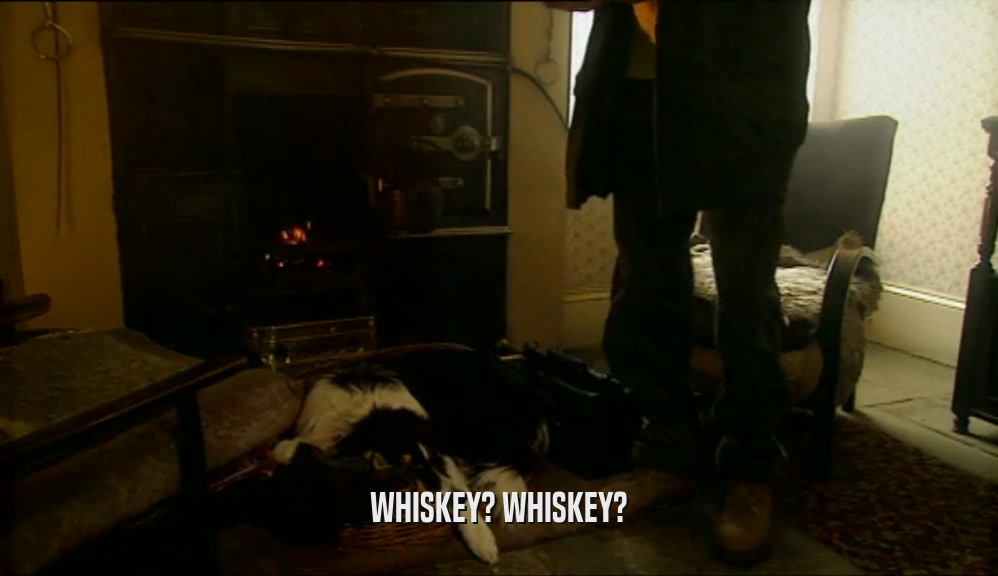 WHISKEY? WHISKEY?  