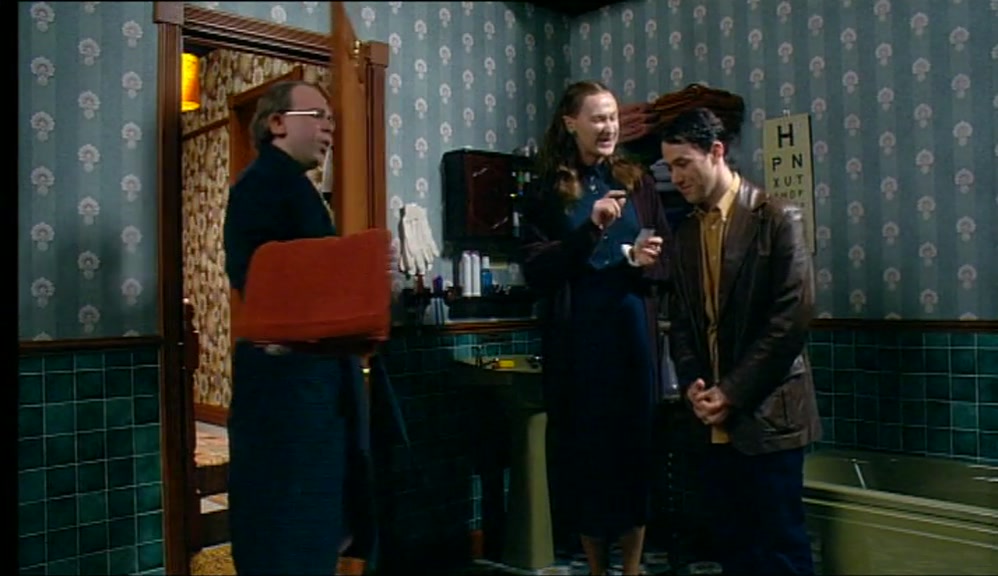 - IN THE CUPBOARD 'NEATH THE STAIR... - YOU'LL FIND THE RED FOR PUBIC HAIR. 