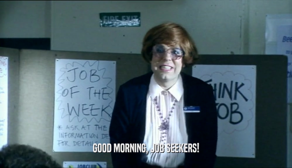 GOOD MORNING, JOB SEEKERS!  