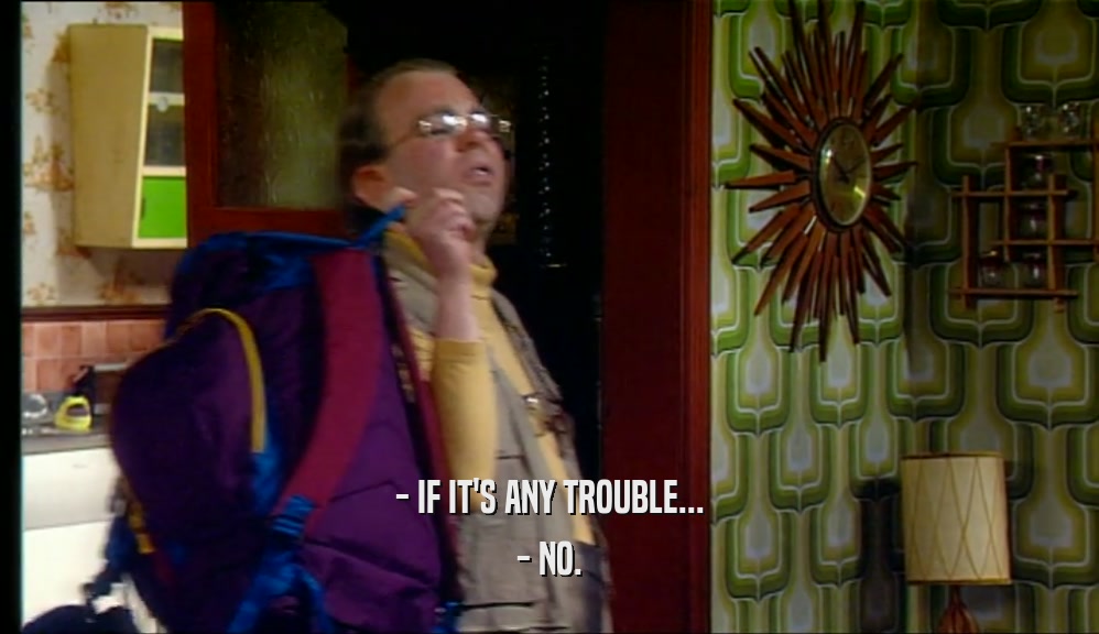 - IF IT'S ANY TROUBLE... - NO. 