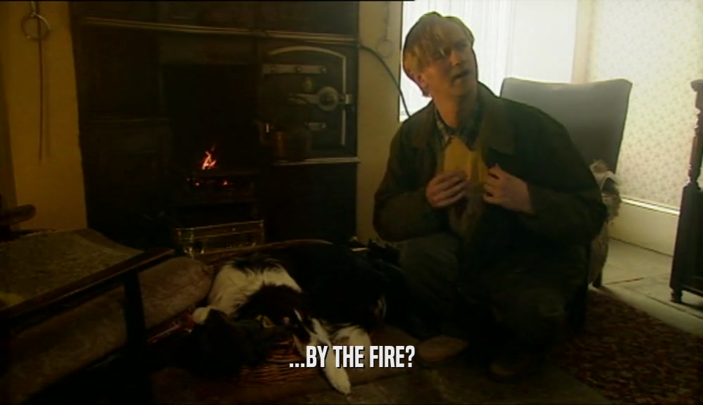 ...BY THE FIRE?  
