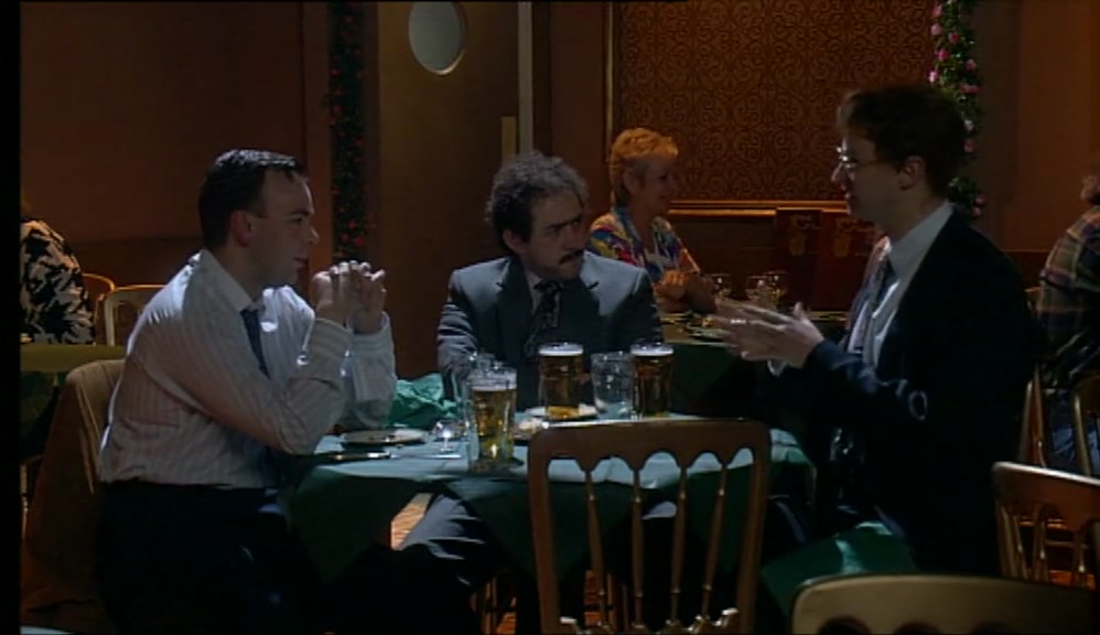 THE CHIEF ASKS THE SCOTSMAN DEATH OR MAU MAU, AND HE SAYS MAU MAU. 