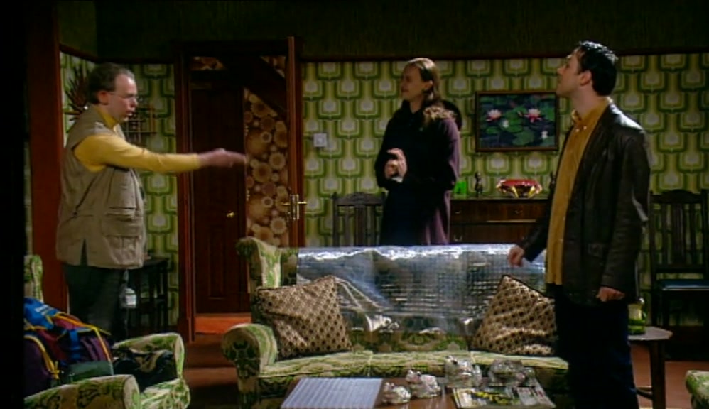 - UNDERNEATH THE BAROMETER. - SORRY ABOUT THAT. 