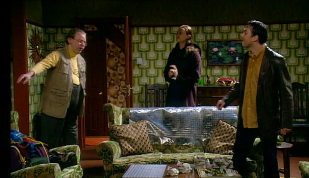 - UNDERNEATH THE BAROMETER. - SORRY ABOUT THAT. 