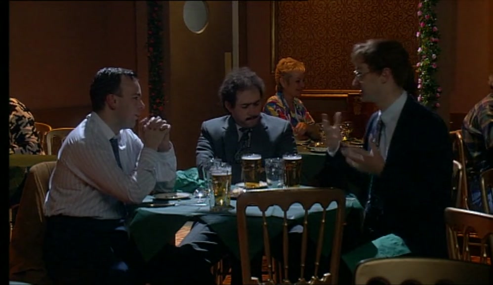 THE CHIEF ASKS THE SCOTSMAN DEATH OR MAU MAU, AND HE SAYS MAU MAU. 