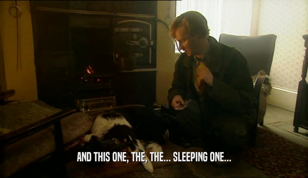 AND THIS ONE, THE, THE... SLEEPING ONE...  
