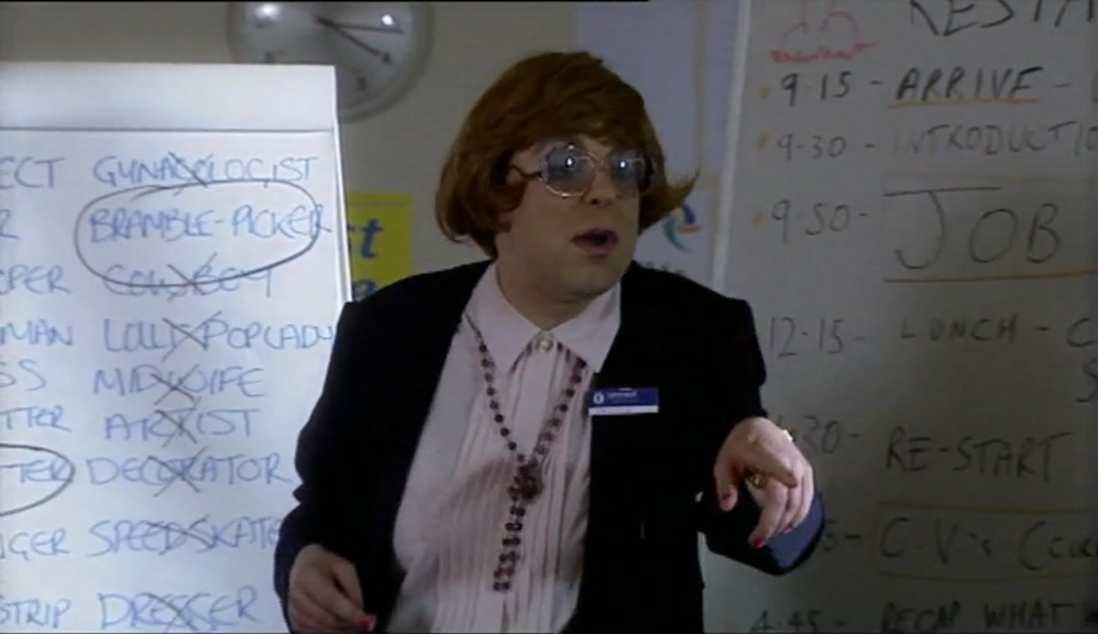 HOW'S HE GOING TO GET AN INTERVIEW IF HE DOESN'T KNOW HIS JOB OPTIONS? 