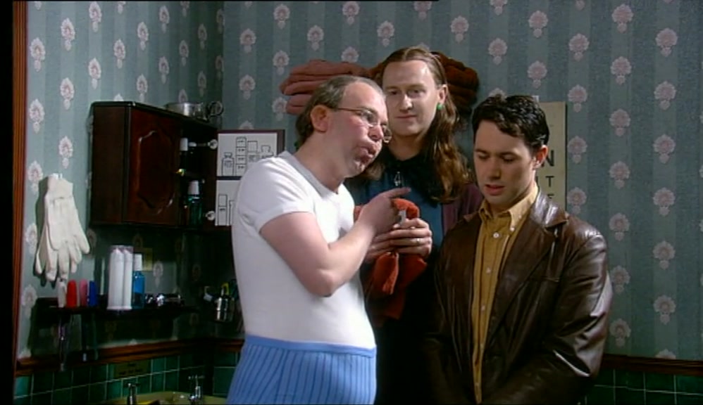 AND IF YOU'RE VERY GOOD, YOU CAN STROKE MY GREEN BACK. 