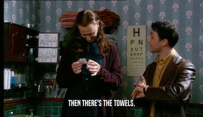 THEN THERE'S THE TOWELS.  