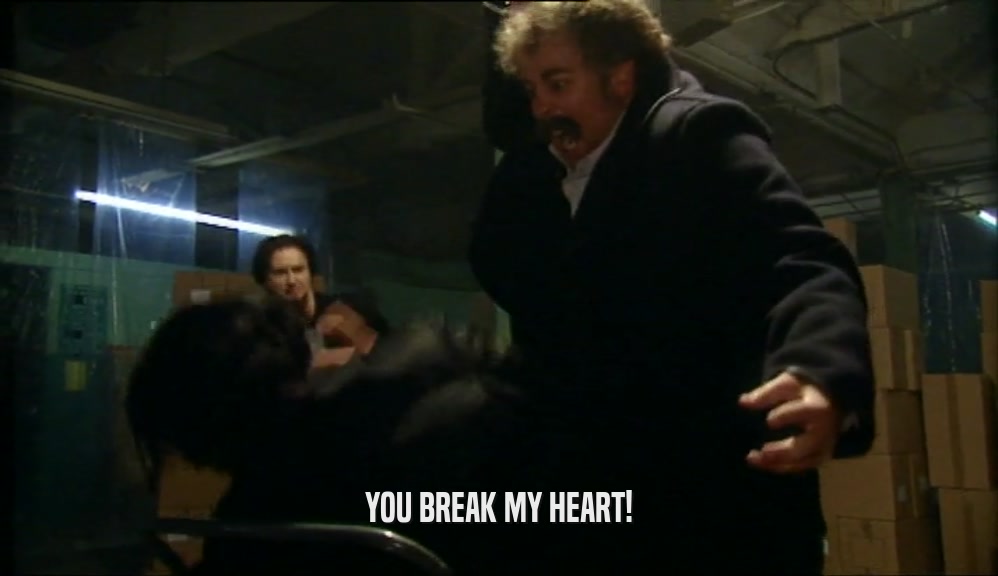 YOU BREAK MY HEART!  