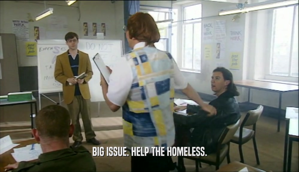 BIG ISSUE. HELP THE HOMELESS.  
