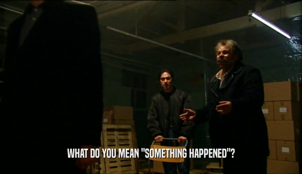 WHAT DO YOU MEAN 