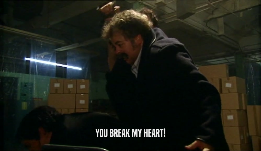YOU BREAK MY HEART!  