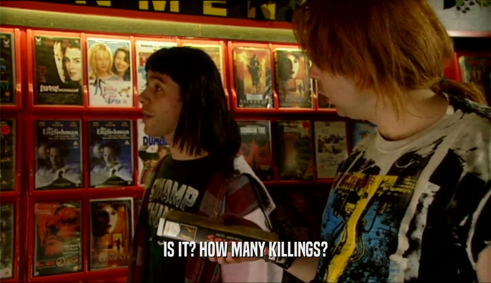 IS IT? HOW MANY KILLINGS?  