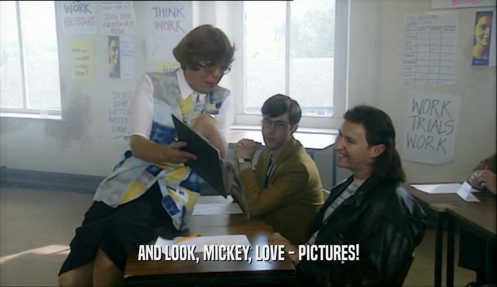 AND LOOK, MICKEY, LOVE - PICTURES!  