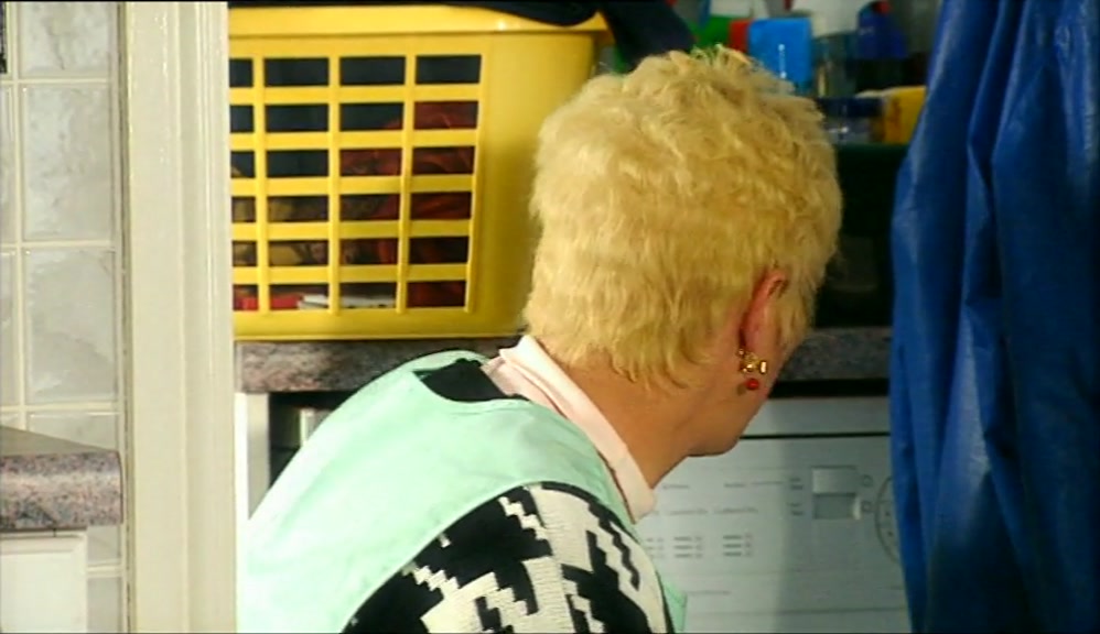 I GET THROUGH THAT MANY PAIRS, RON PULLING AT THEM WITH HIS BIG FINGERS. 