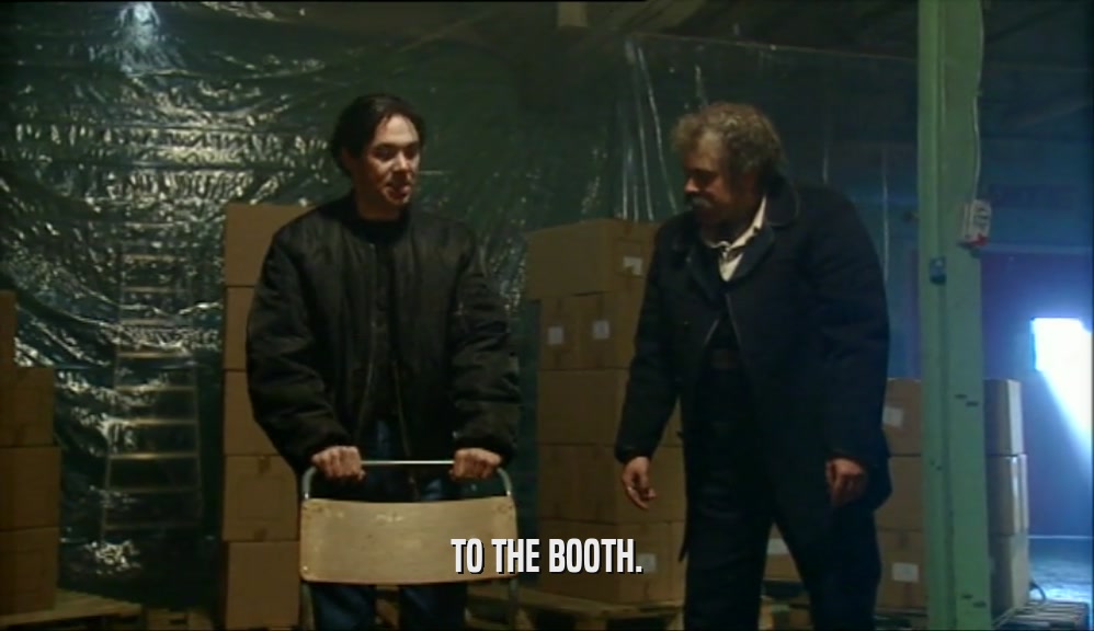 TO THE BOOTH.  