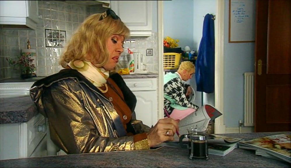 WELL, WE DON'T GO OUT MUCH. RON PREFERS AN EARLY NIGHT. 