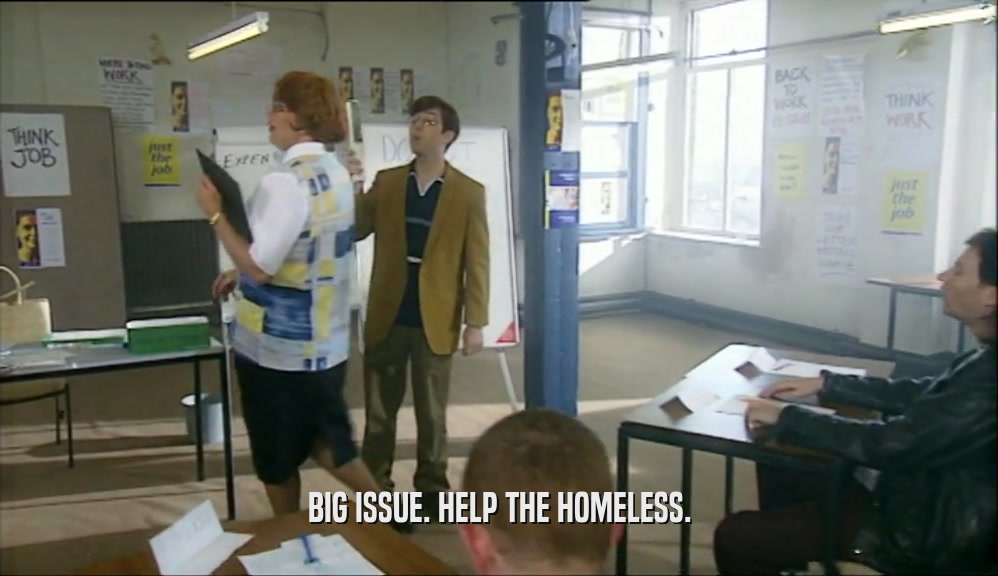 BIG ISSUE. HELP THE HOMELESS.  