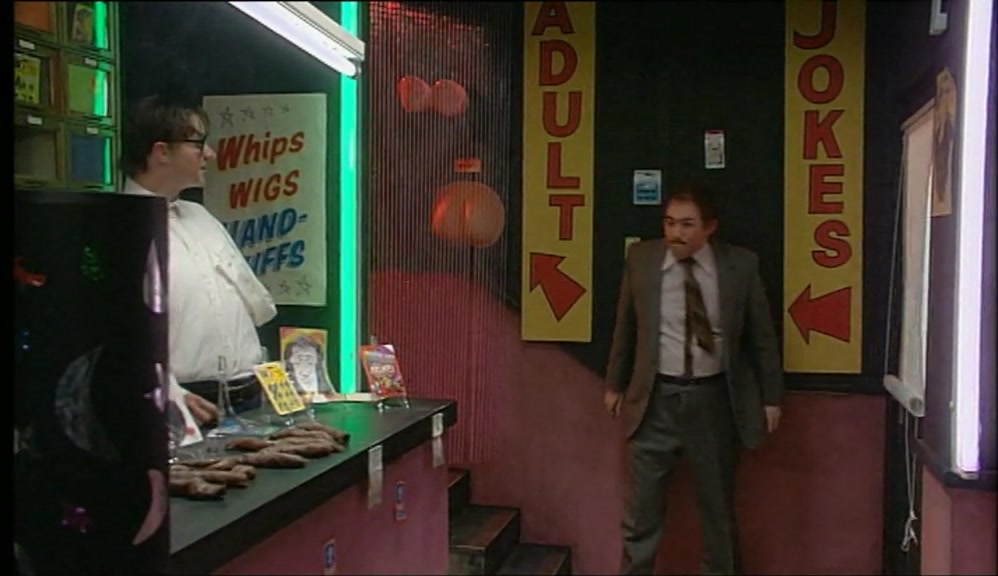 YES, PAL. CAN I HELP YOU? STAG NIGHT, IS IT?  
