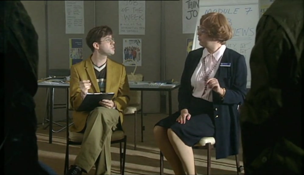 - SO YOU DIDN'T GO TO COLLEGE? - NO, I'VE HAD WORK EXPERIENCE... 