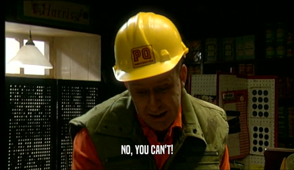 NO, YOU CAN'T!  
