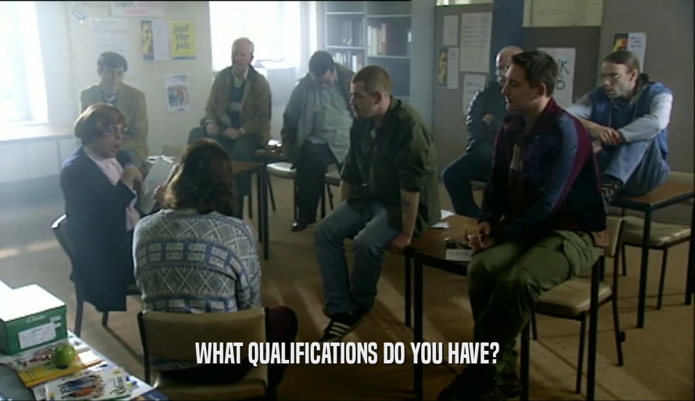 WHAT QUALIFICATIONS DO YOU HAVE?  