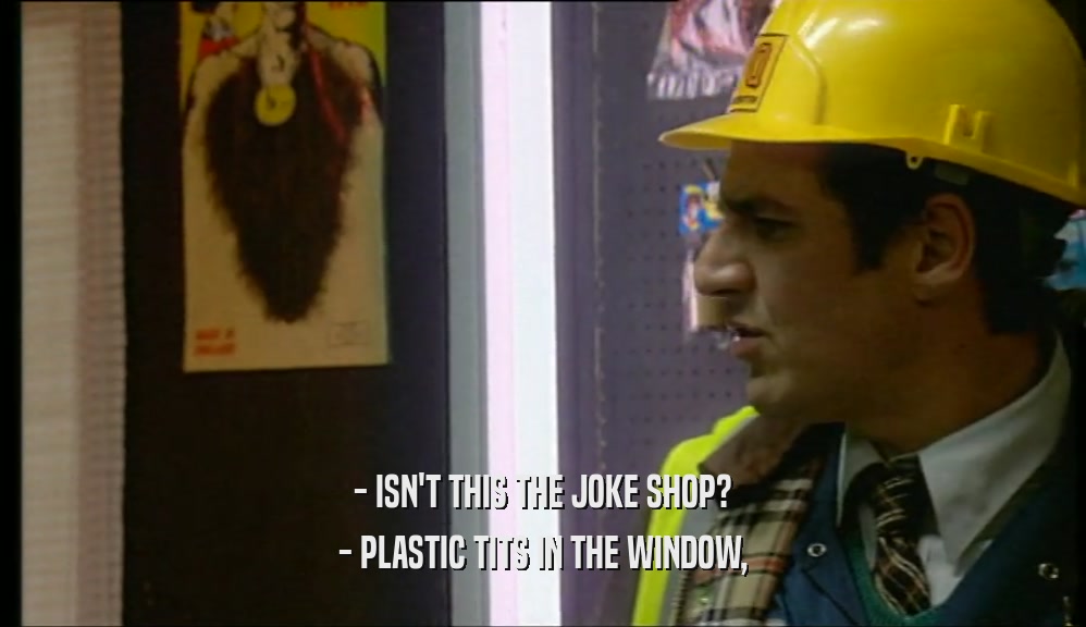 - ISN'T THIS THE JOKE SHOP? - PLASTIC TITS IN THE WINDOW, 