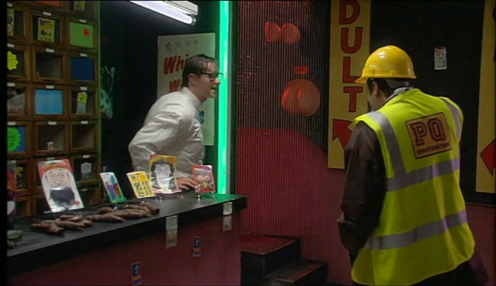 IF YOU'RE HERE TO LAUGH AT THE BUMPER STICKERS AND THE WIND-UP WILLIES 