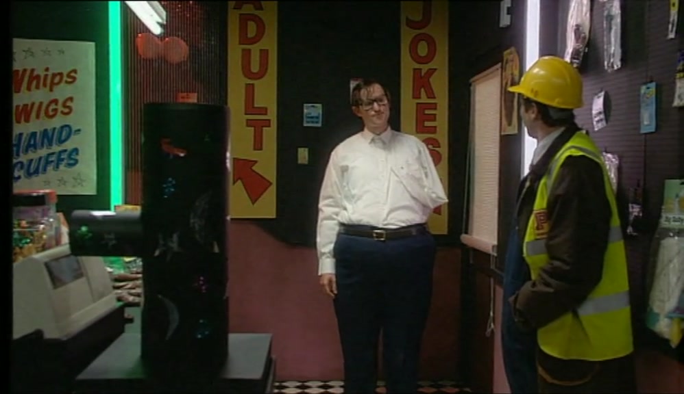I'M NOT JOKING. YOU'RE NOT LEAVING 'TIL YOU PUT YOUR HAND IN THE TUBE. 