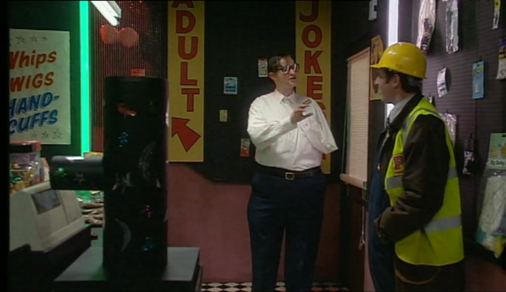 I'M NOT JOKING. YOU'RE NOT LEAVING 'TIL YOU PUT YOUR HAND IN THE TUBE. 
