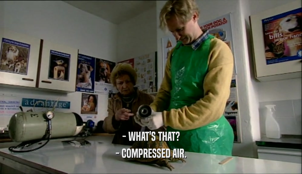 - WHAT'S THAT? - COMPRESSED AIR. 