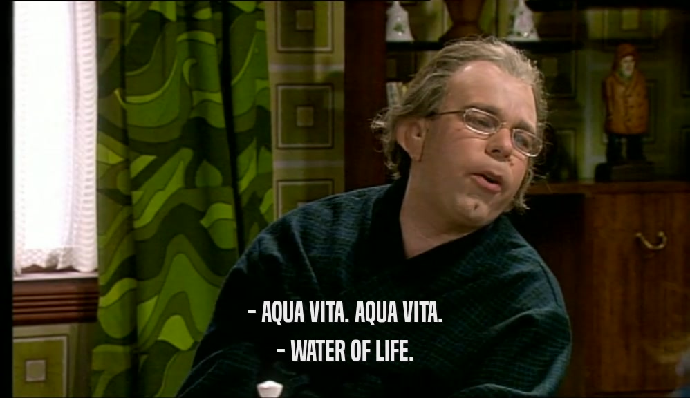- AQUA VITA. AQUA VITA. - WATER OF LIFE. 