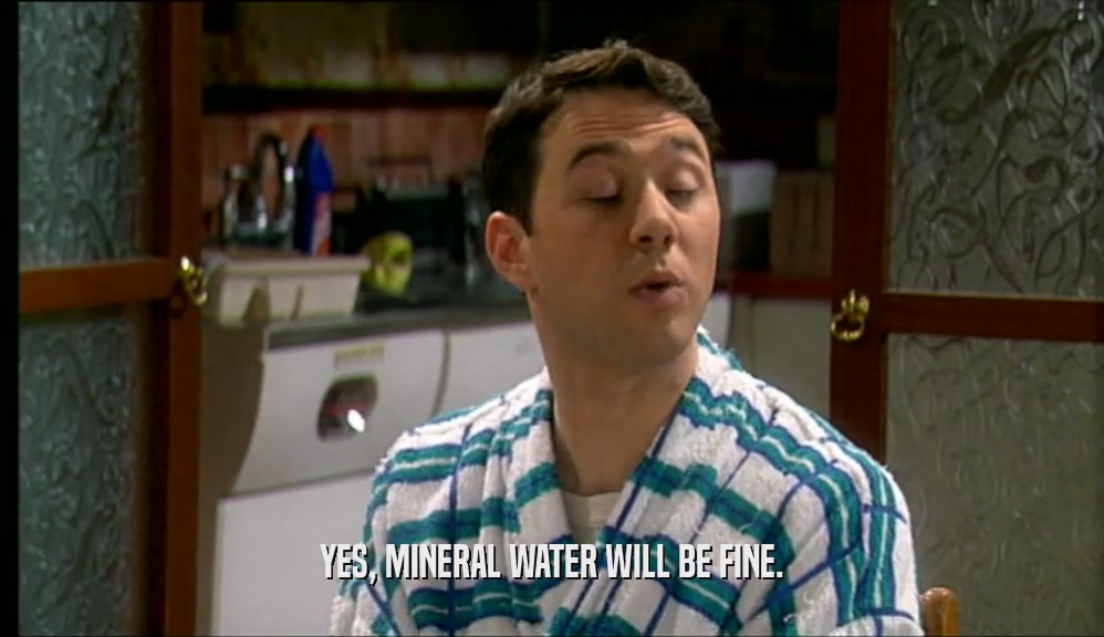 YES, MINERAL WATER WILL BE FINE.
  