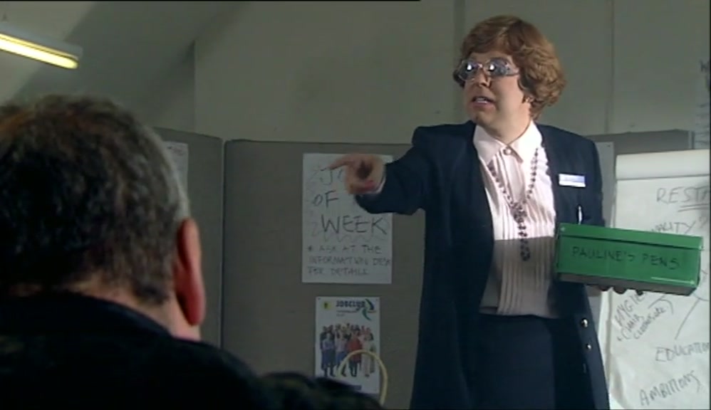 MMM! STEALING THE PENS, PAULINE'S PENS.  