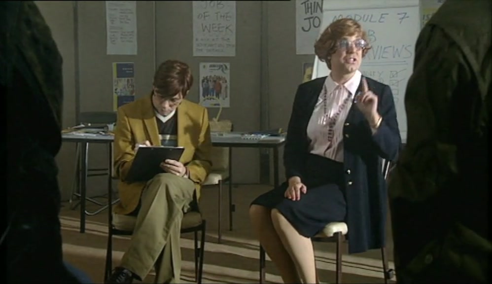 - SO YOU DIDN'T GO TO COLLEGE? - NO, I'VE HAD WORK EXPERIENCE... 