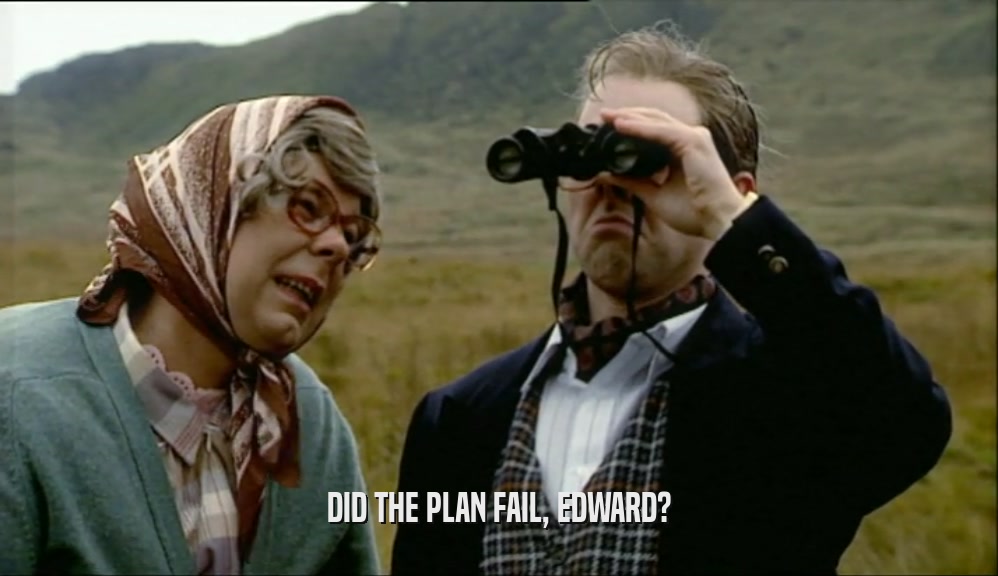 DID THE PLAN FAIL, EDWARD?  